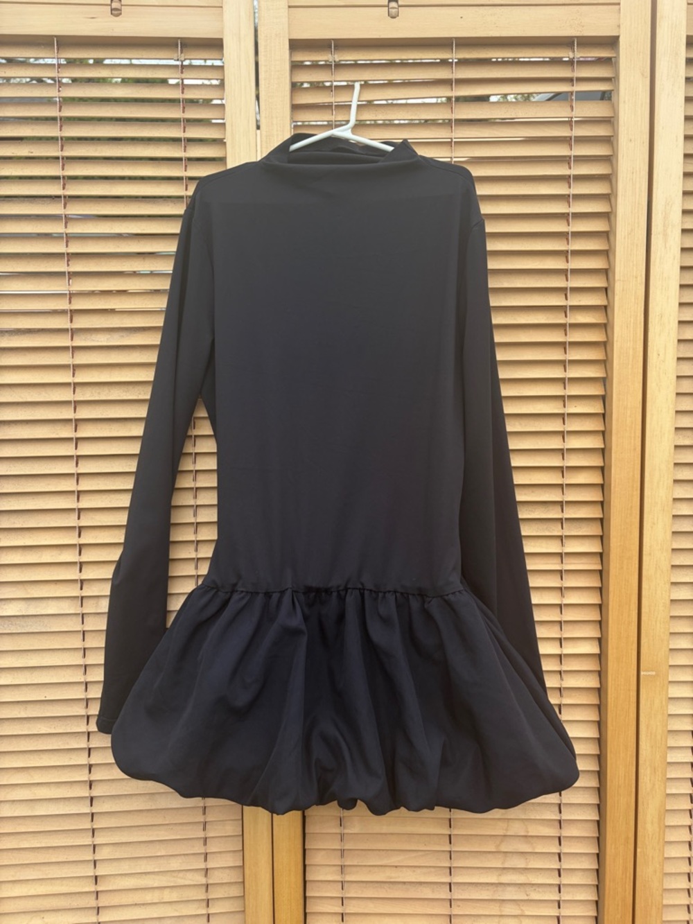 SHEIN Black Long-Sleeve Mini Dress Dancer Dress
